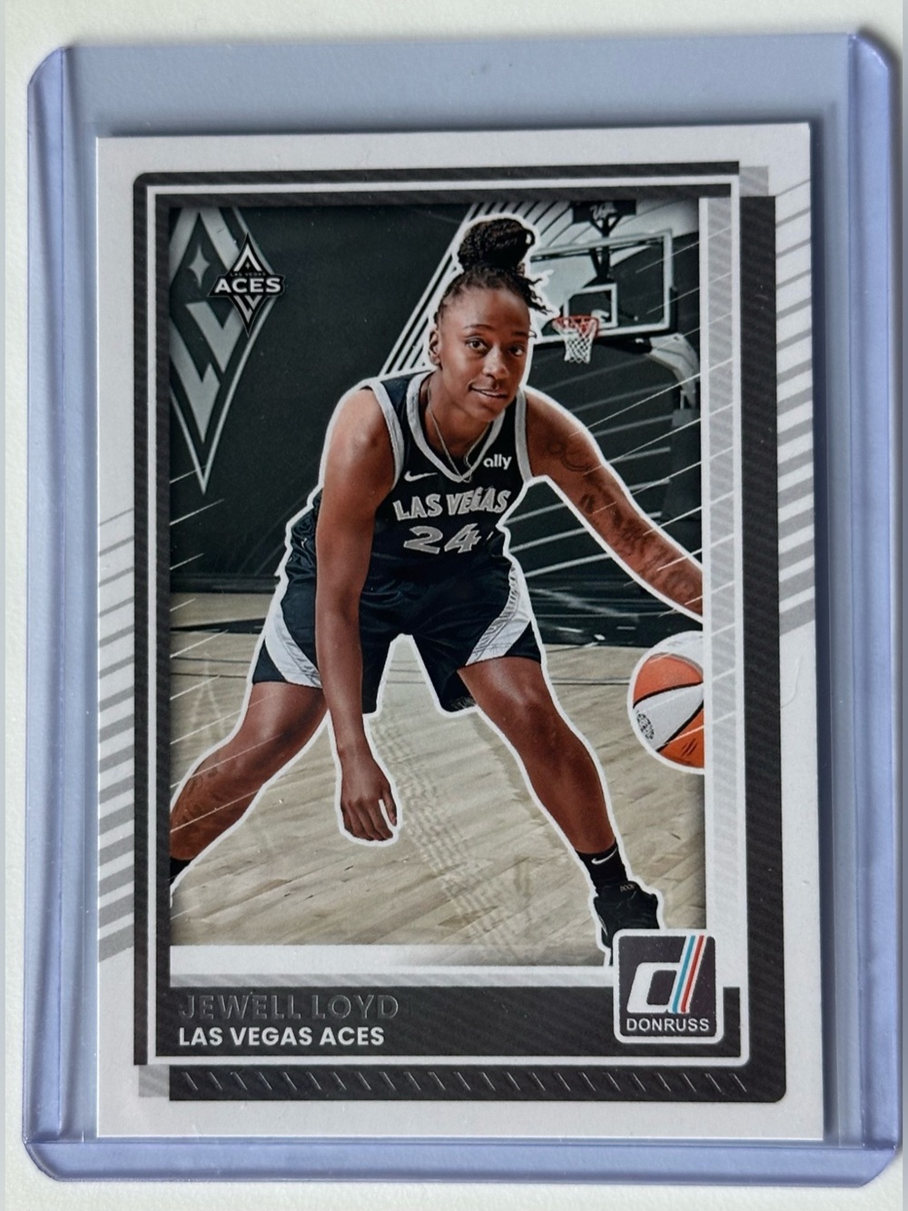 Jewell Loyd Las Vegas Aces Basketball Card - 3 Time Champion Thru 2025 season.